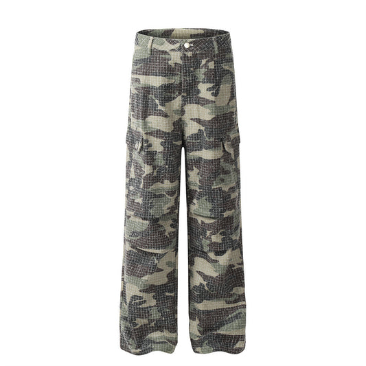 Heren Outdoor Camouflage Sports Fold Paratrooper Broek