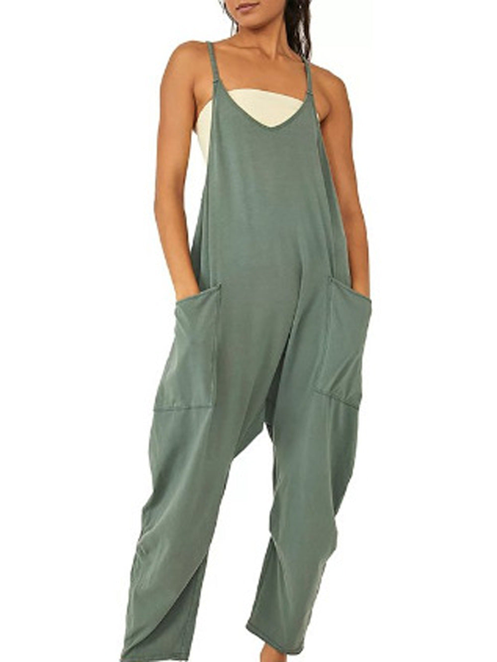 Loose Sleeveless Spaghetti Strap Jumpsuits "50% Off"