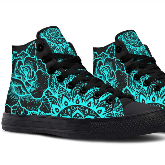 Kleurenprint 3D High-top Canvas