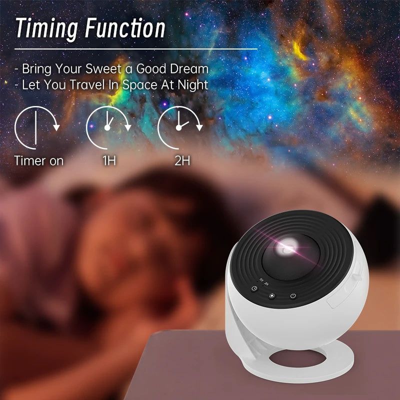 Nachtlampje Galaxy Projector Sterrenhemel Projector 360 Roterende Planetariumlamp Voor Kinderkamer Valentijnsdag Cadeau Bruiloft Deco