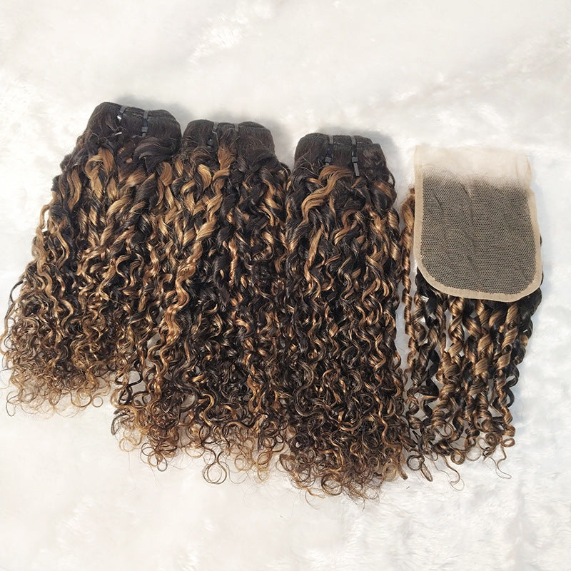 Brazilian Human Hair Color Lace Block