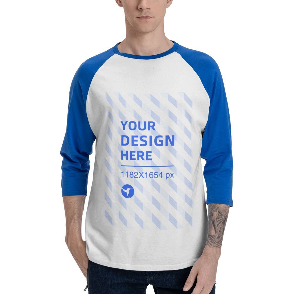 Men's Raglan Sleeve Crew Neck T-Shirt