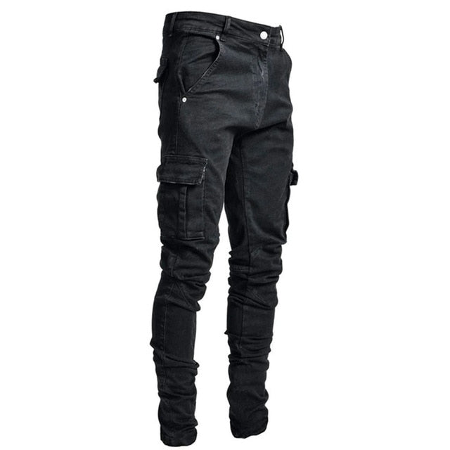 Jean cargo multi-poches