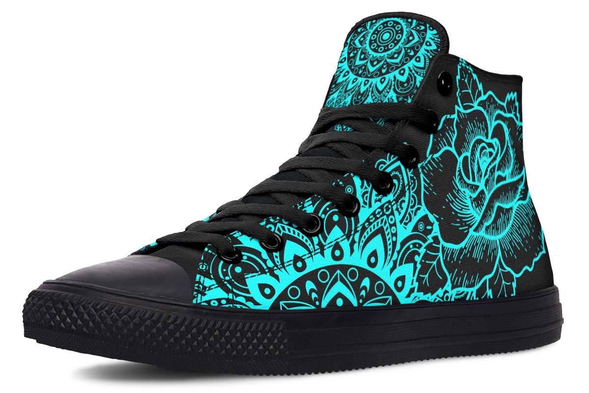 Kleurenprint 3D High-top Canvas