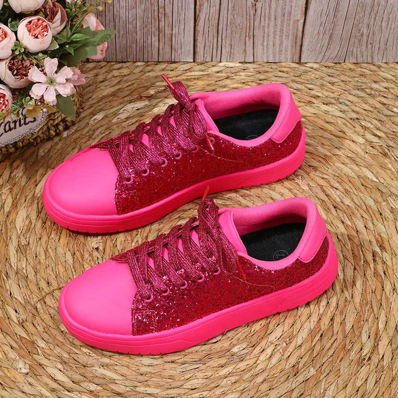 Trendy Glitter Sequin Flats Shoes