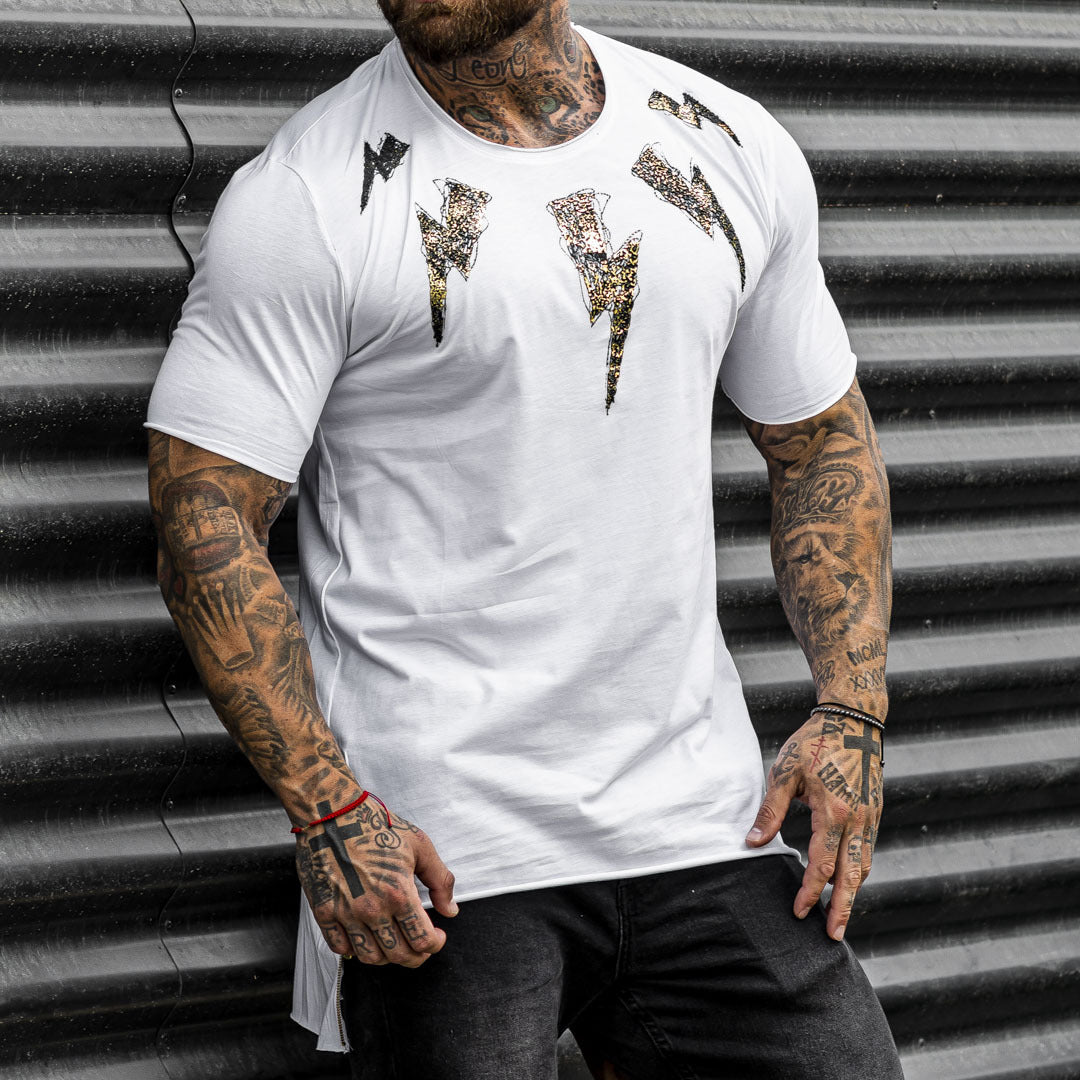 Slim Plus Size Short Sleeve Trendy Short Sleeve Men's