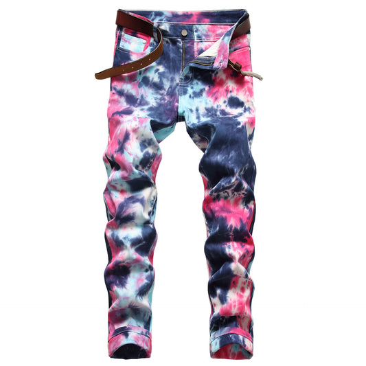 Colorful Binfen Stretch Small Straight-leg Jeans