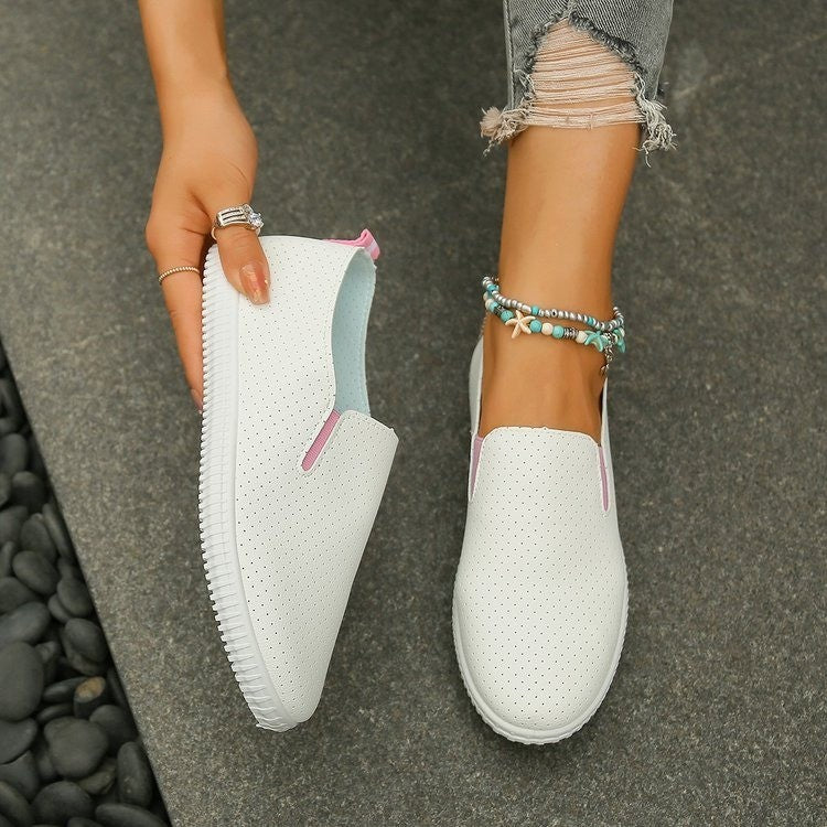 Hollowed-out Women's Casual Flat Shoes