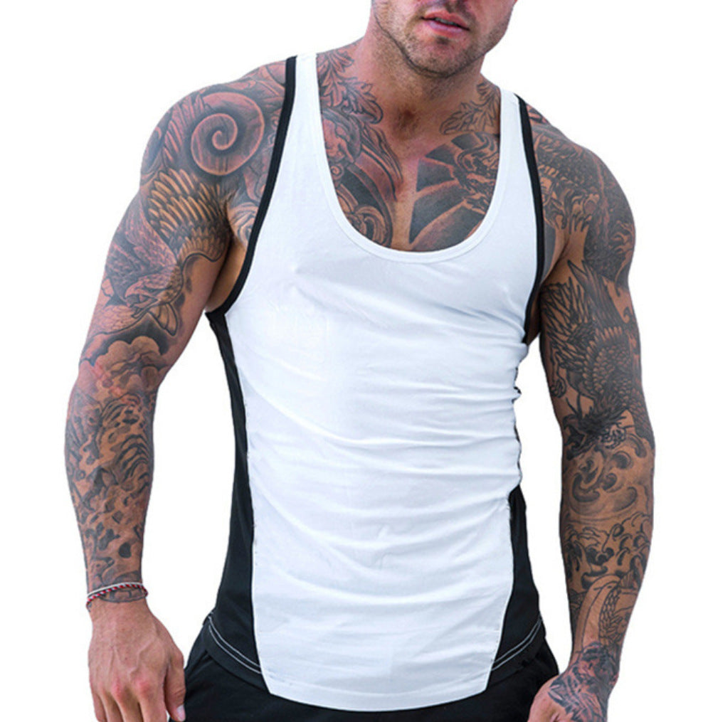 Herenmode Sport Contrast Kleur Vest