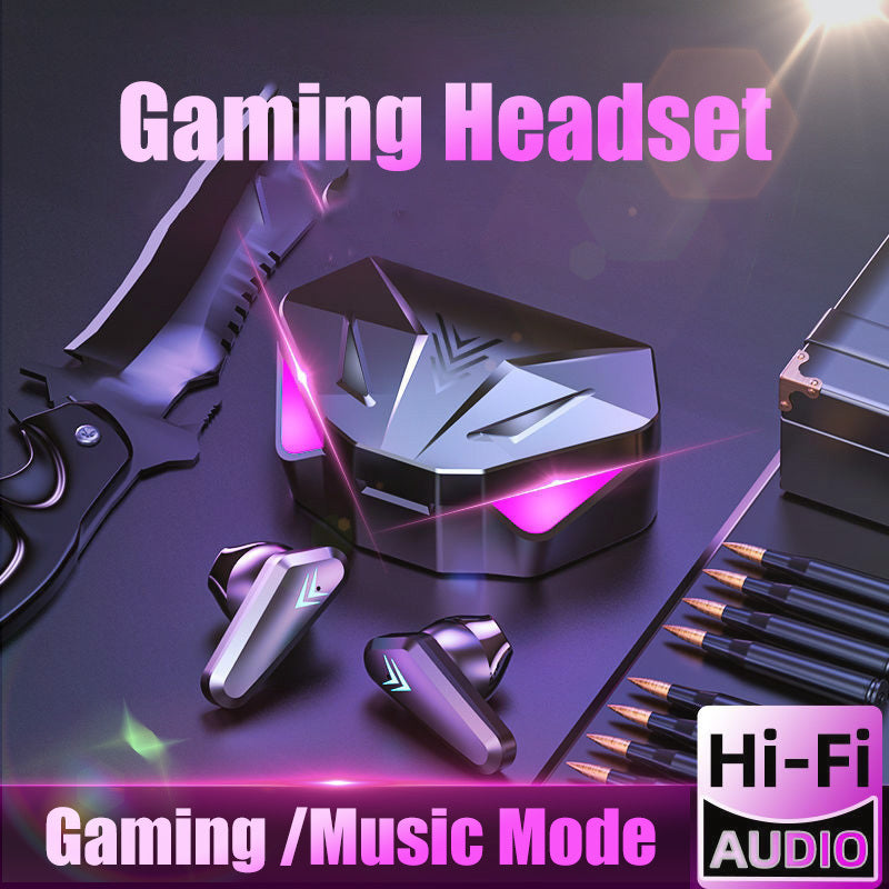 Draadloze gaming-koptelefoon Geen vertraging Ruisonderdrukking Bluetooth-oortelefoons HIFI-geluid E-sport-gameheadset met microfoon