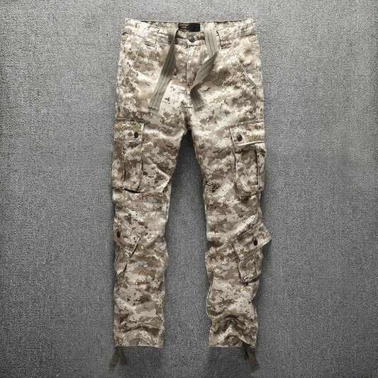 Men's Overalls Casual Trousers Camouflage Feet