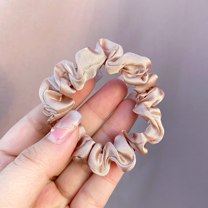 Large Intestine Ring Band South Korea Dongdaemun Solid Color Hair Rope Simple Band