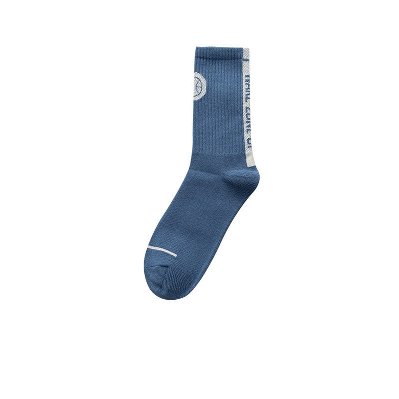 Men's Tide Socks Solid Color Long Tube High Top