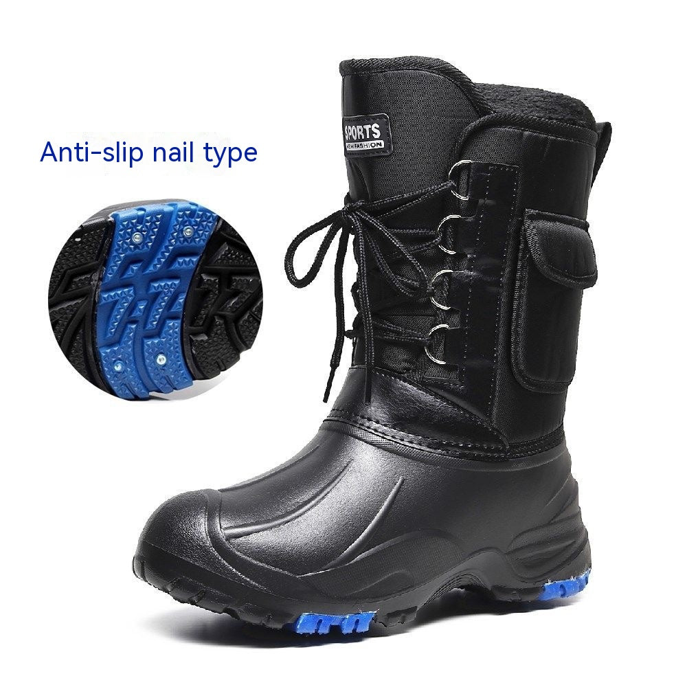 Fleece-lined Cotton-padded Warm Keeping Fishing Boots