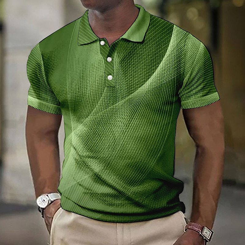 Button Short-sleeved Polo Shirt