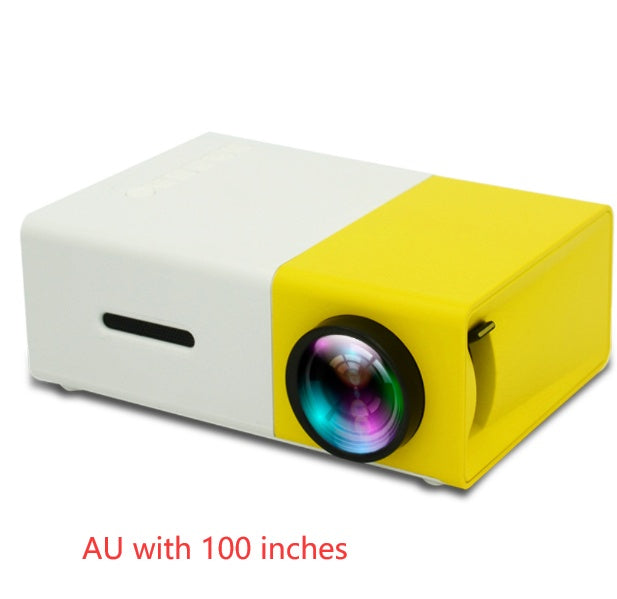 Draagbare projector 3D Hd Led Home Theater Cinema HDMI-compatibele USB-audioprojector Yg300 Mini-projector