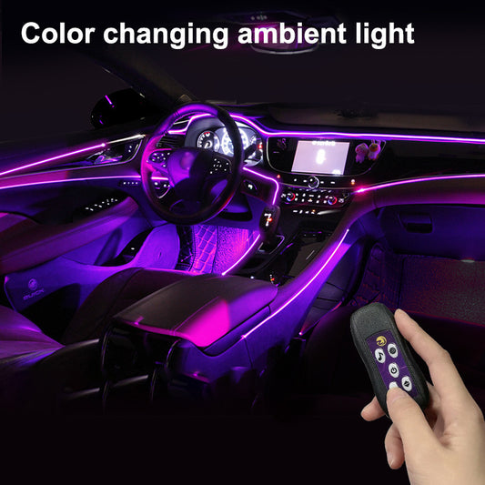 Auto Led Sfeerlamp Usb Kleurrijke Kleur Veranderende Middenconsole Instrumentenpaneel Decoratieve Lamp Neonlicht