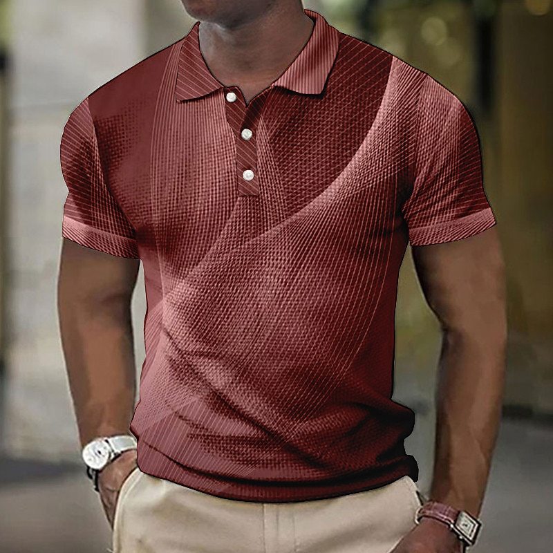 Button Short-sleeved Polo Shirt