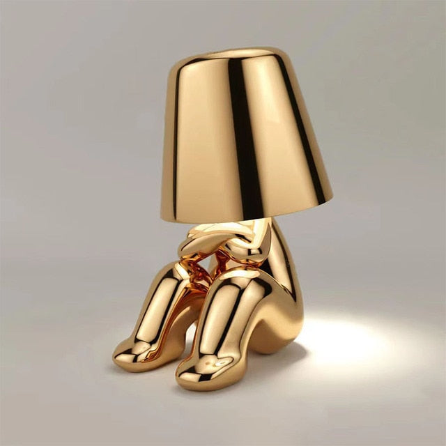 Lampe de table LED Italie Little Golden Man