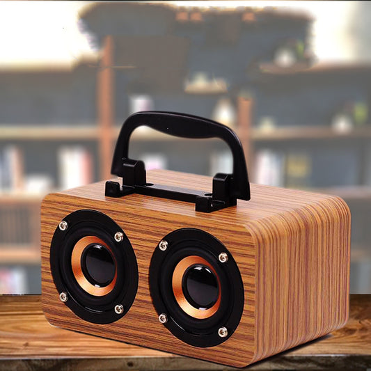 Houten draadloze Bluetooth-luidspreker draagbaar voor buiten