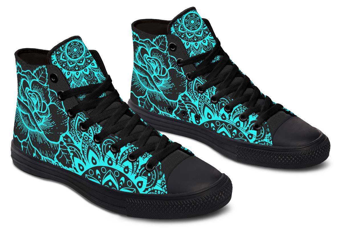 Kleurenprint 3D High-top Canvas