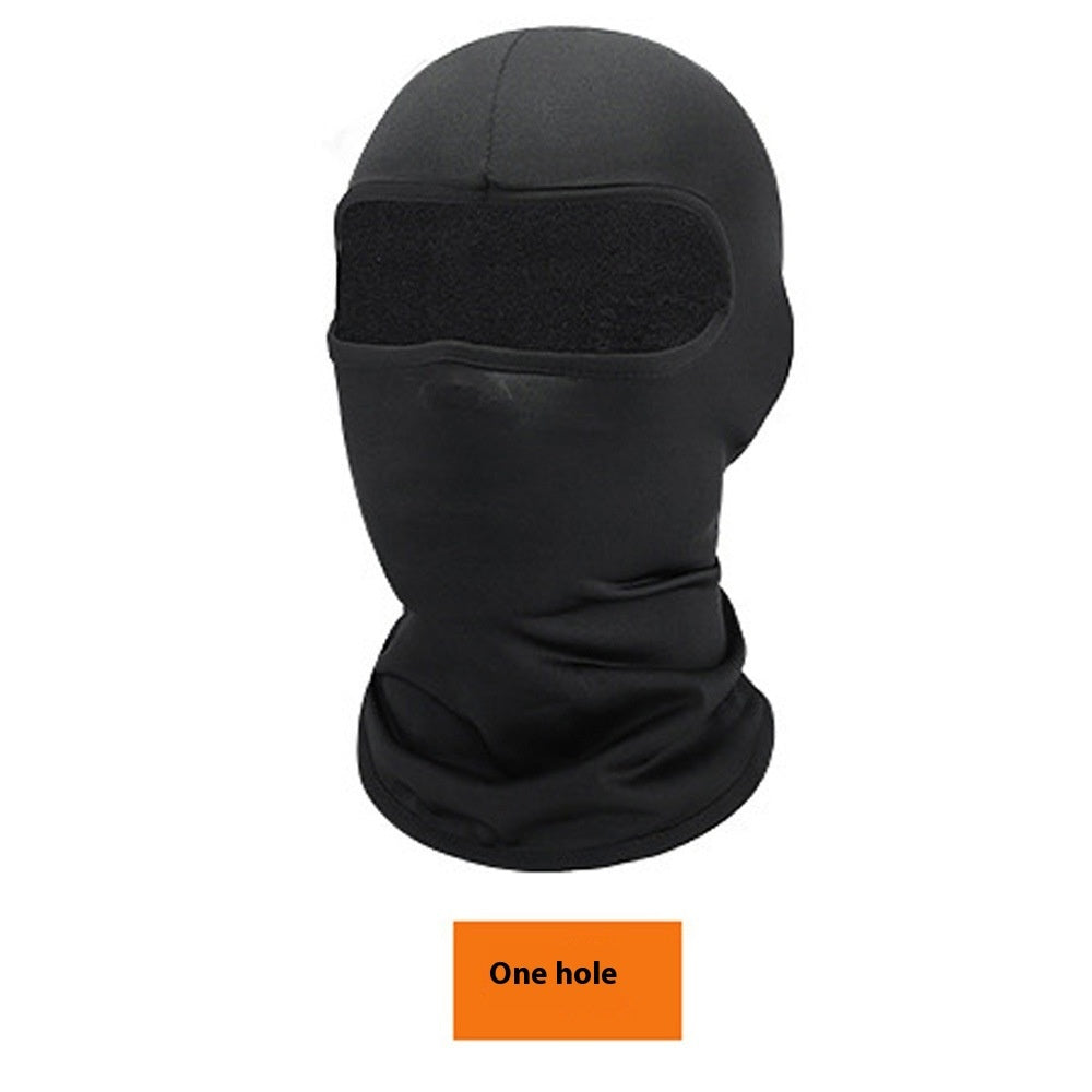 Riding Sun Block And Dustproof Headgear Pure Black Ice Breathable