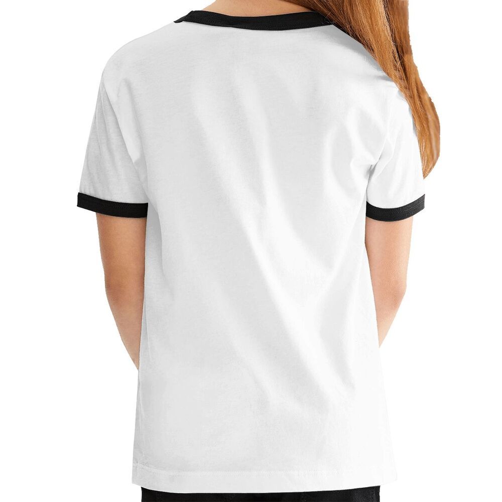 Losse jeugd contrast korte mouw T-shirt