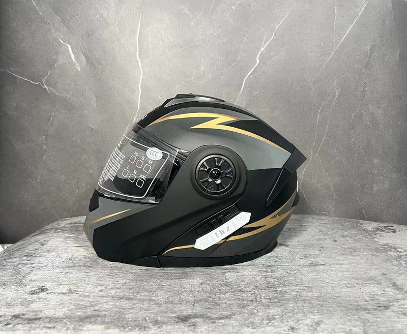 Battery Helmet Gray Men And Women Full Face Helmet