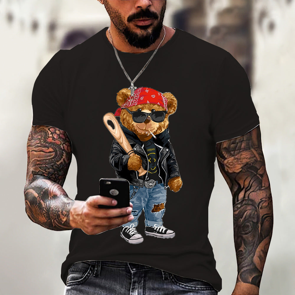 Casual Bear Printed T-shirt