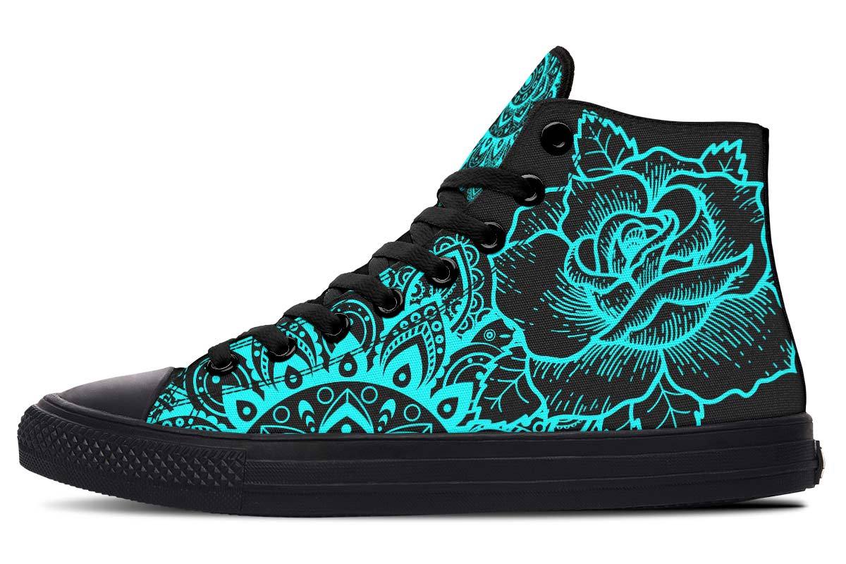 Kleurenprint 3D High-top Canvas