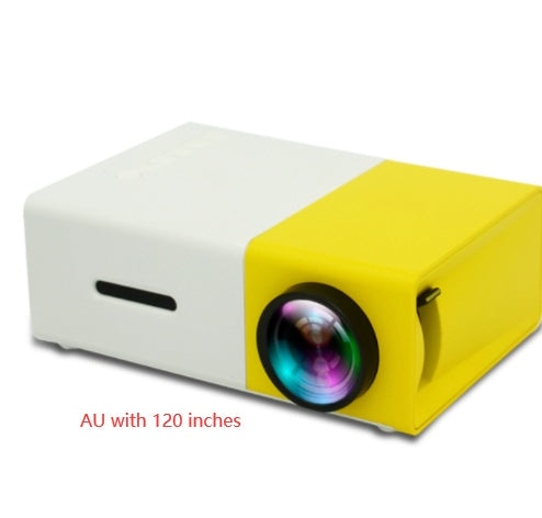 Draagbare projector 3D Hd Led Home Theater Cinema HDMI-compatibele USB-audioprojector Yg300 Mini-projector