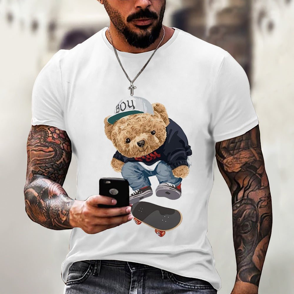 Casual Bear Printed T-shirt