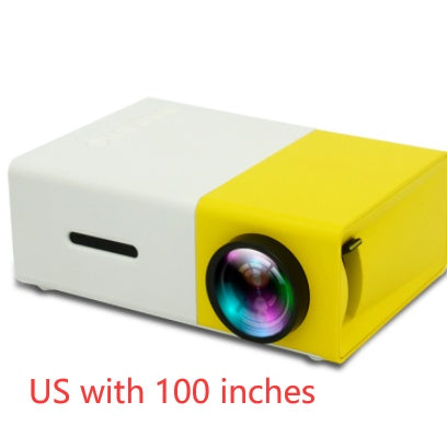 Draagbare projector 3D Hd Led Home Theater Cinema HDMI-compatibele USB-audioprojector Yg300 Mini-projector