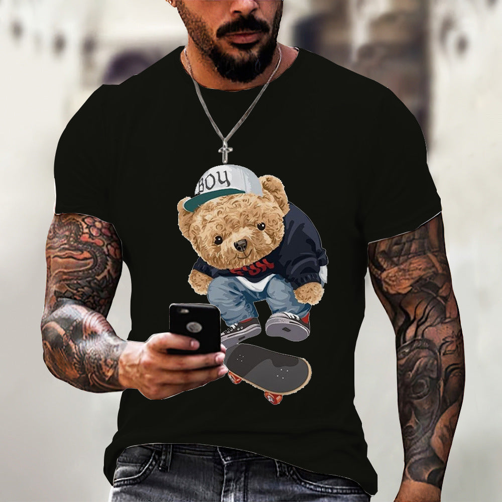 Casual Bear Printed T-shirt