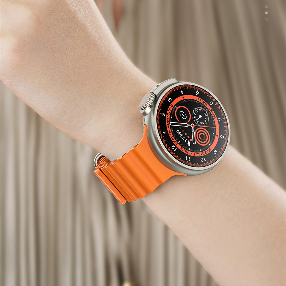 Nieuwe K9 Smart Watch 1.39 Ronde Scherm Encoder Echte Schroefclip Draadloos Opladen NFC Offline En Betaalfunctie