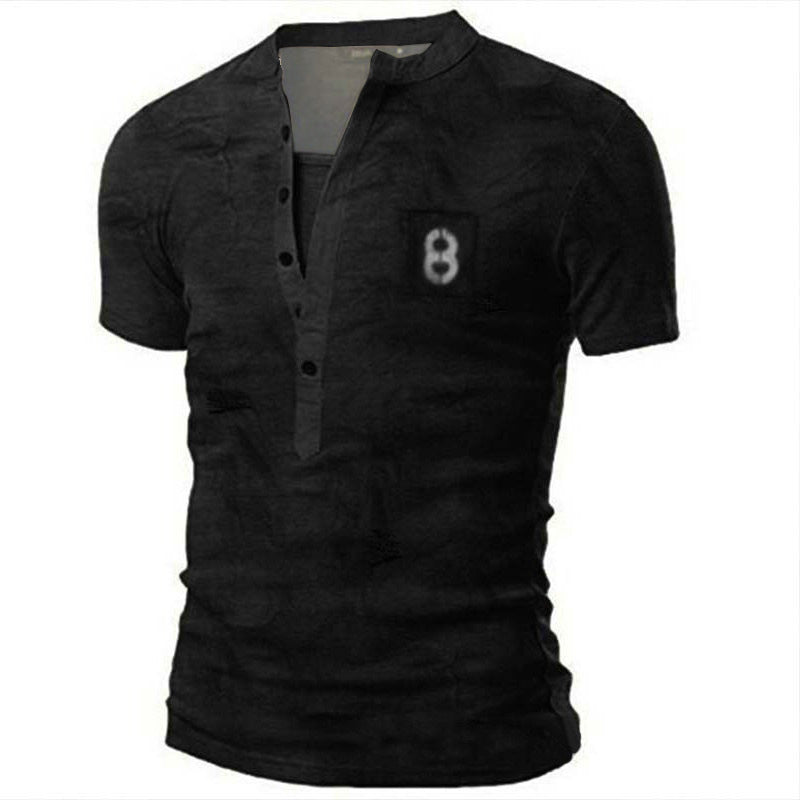 Printed Casual Short Sleeved T-shirt For Men