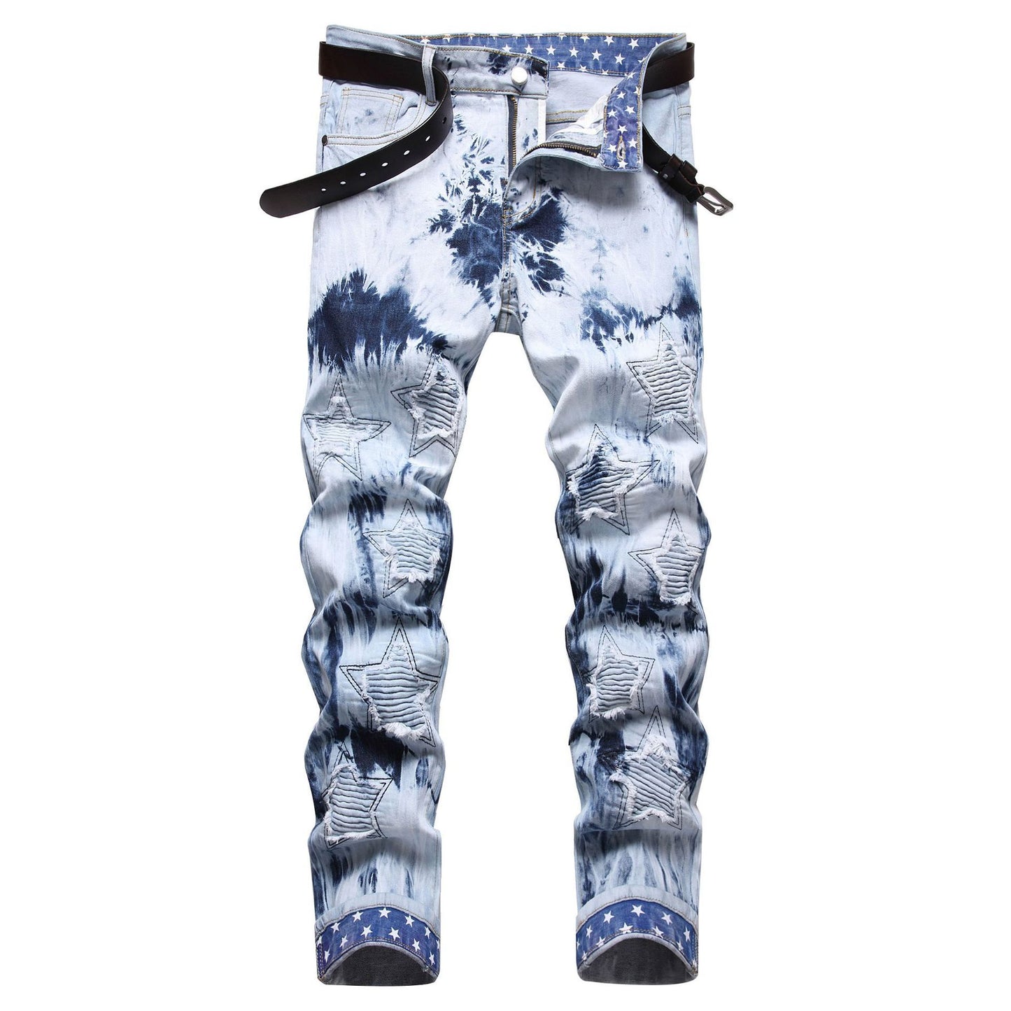 Borduurwerk Float Denim Broek