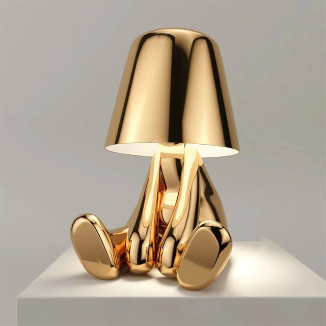 Lampe de table LED Italie Little Golden Man