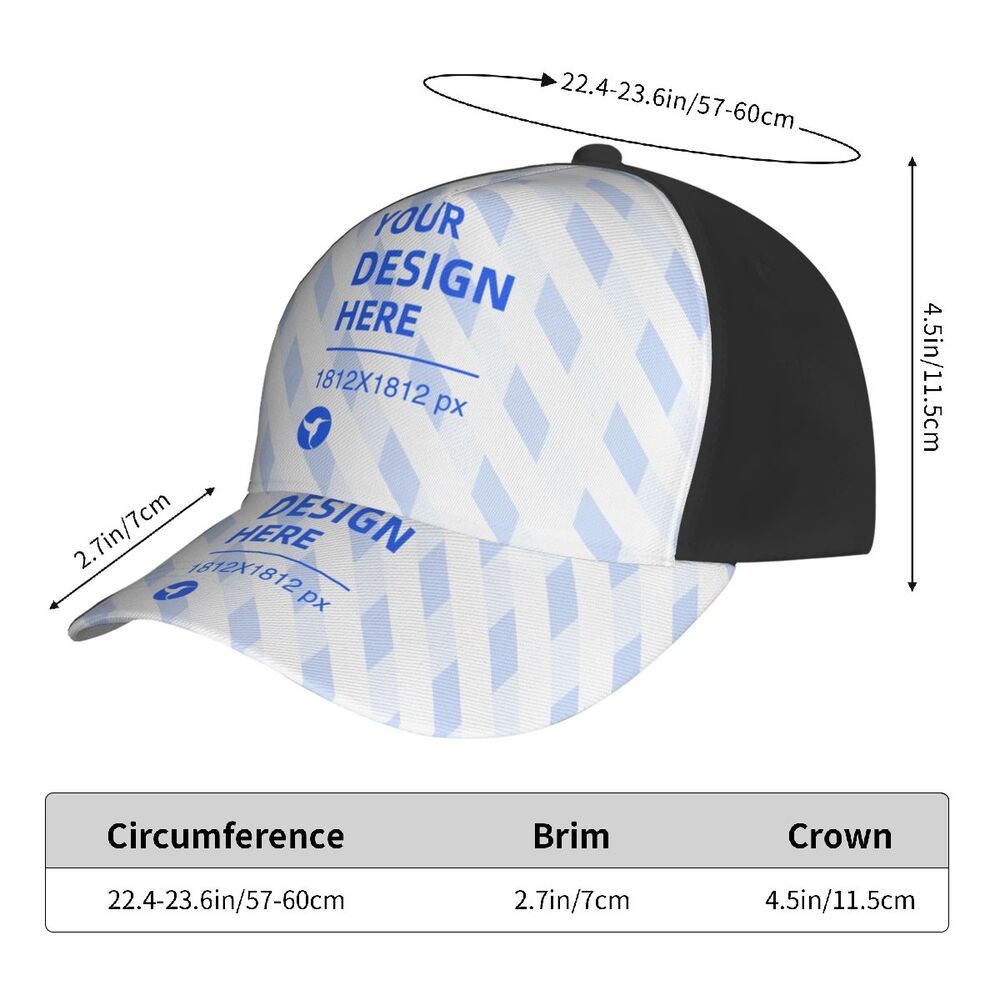 Custom Fashionable Sun Protection Curved Brim Baseball Hat