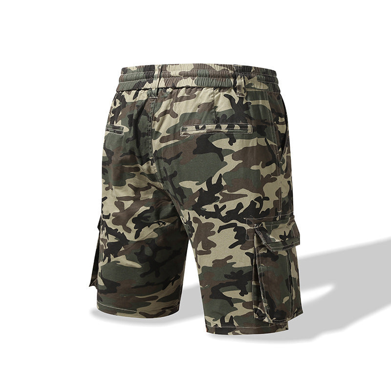 Camouflage shorts met meerdere zakken