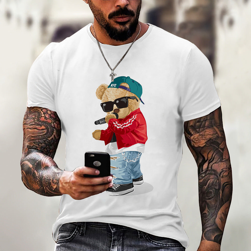 Casual Bear Printed T-shirt