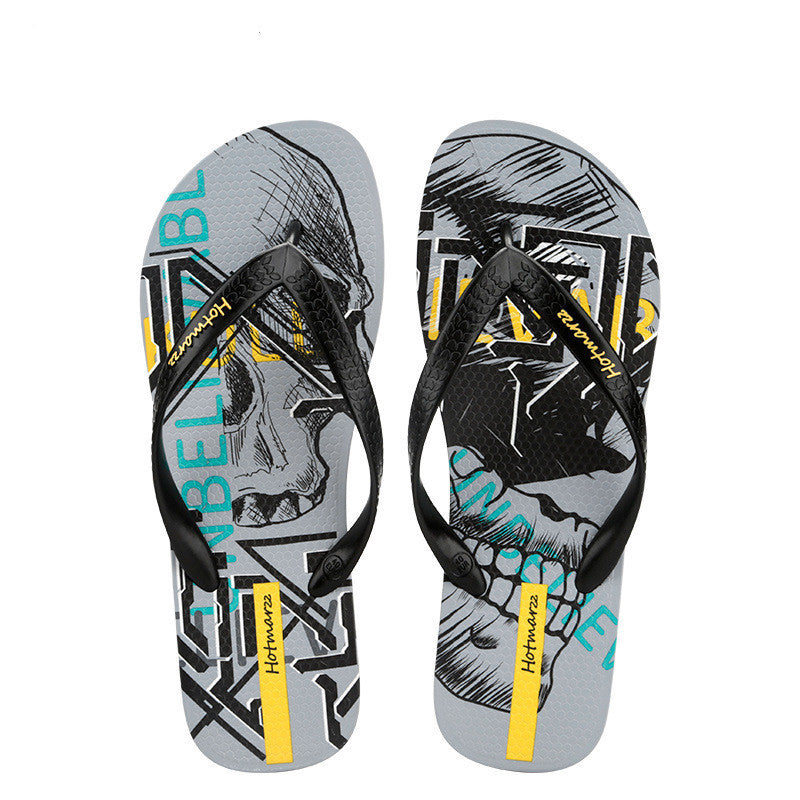 Cool Graffiti Printed Flip Flops