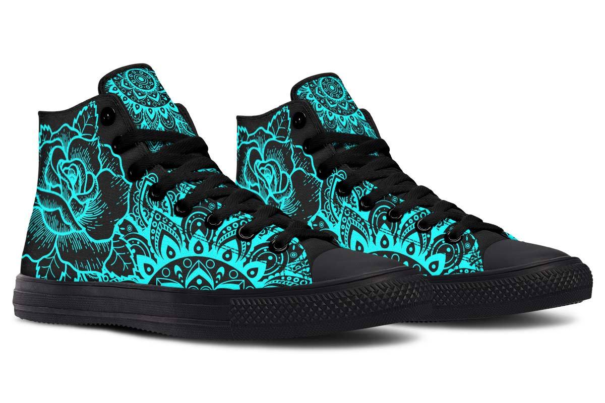 Kleurenprint 3D High-top Canvas