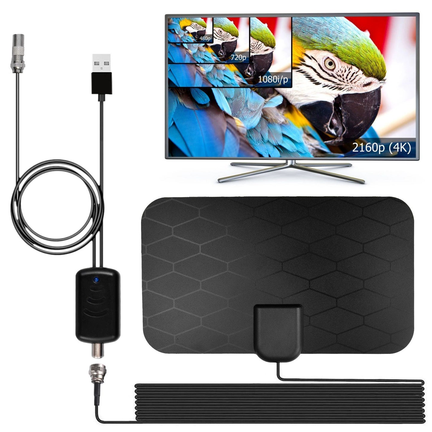 HD Indoor Digitale Signaalontvanger 4K Gratis NBC TV-antenne