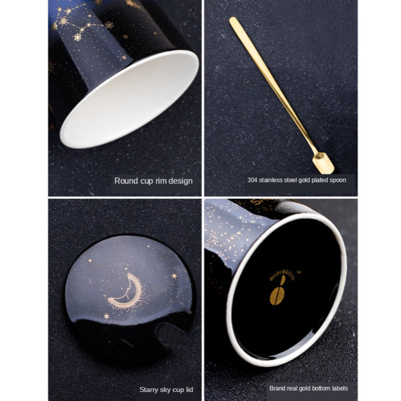 Creative Mugs With Spoon 12 Constellations