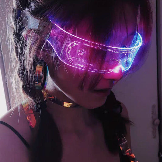 Lunettes LED colorées