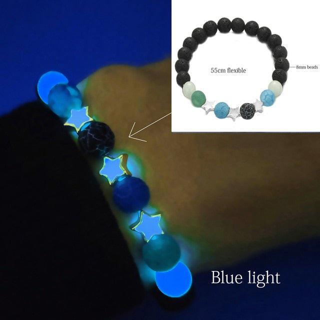 Bracelets à breloques qui brillent dans le noir