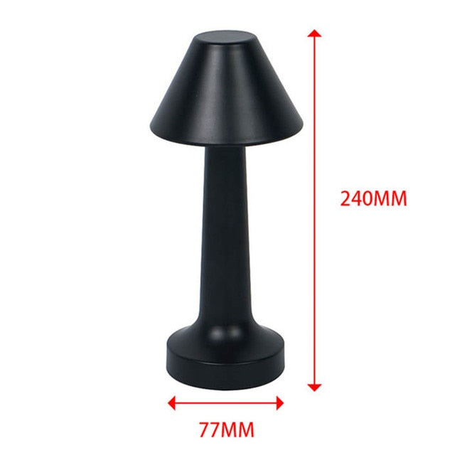 Lampe de table LED à barre rétro