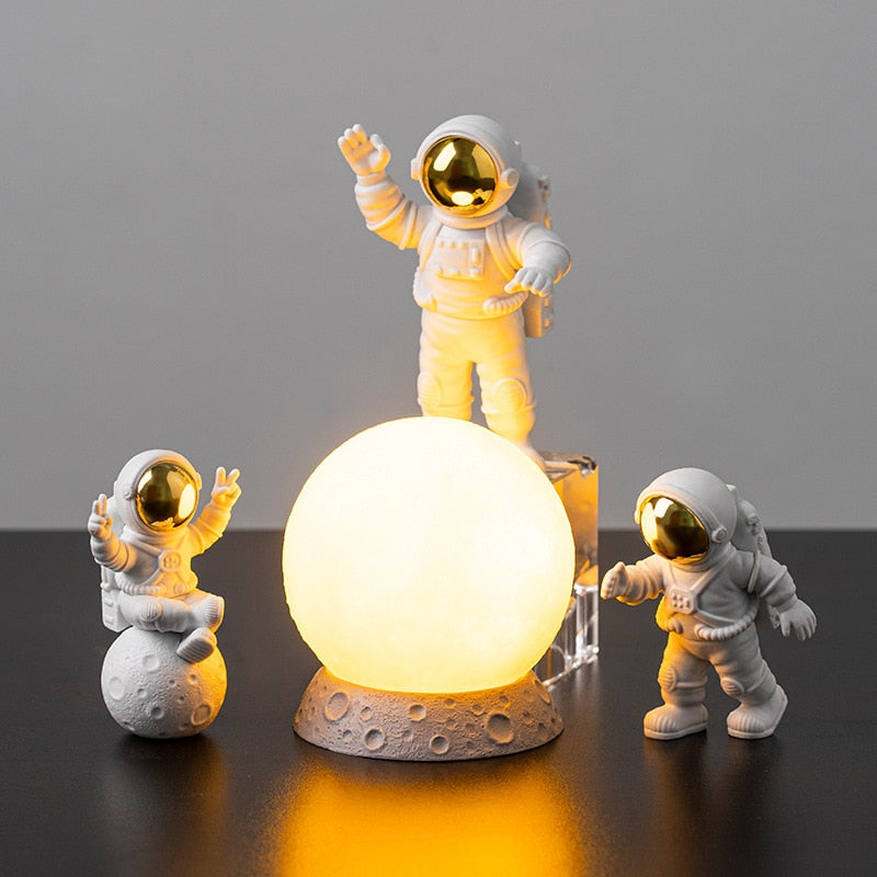 Ensemble de décoration pour la maison astronaute et lune