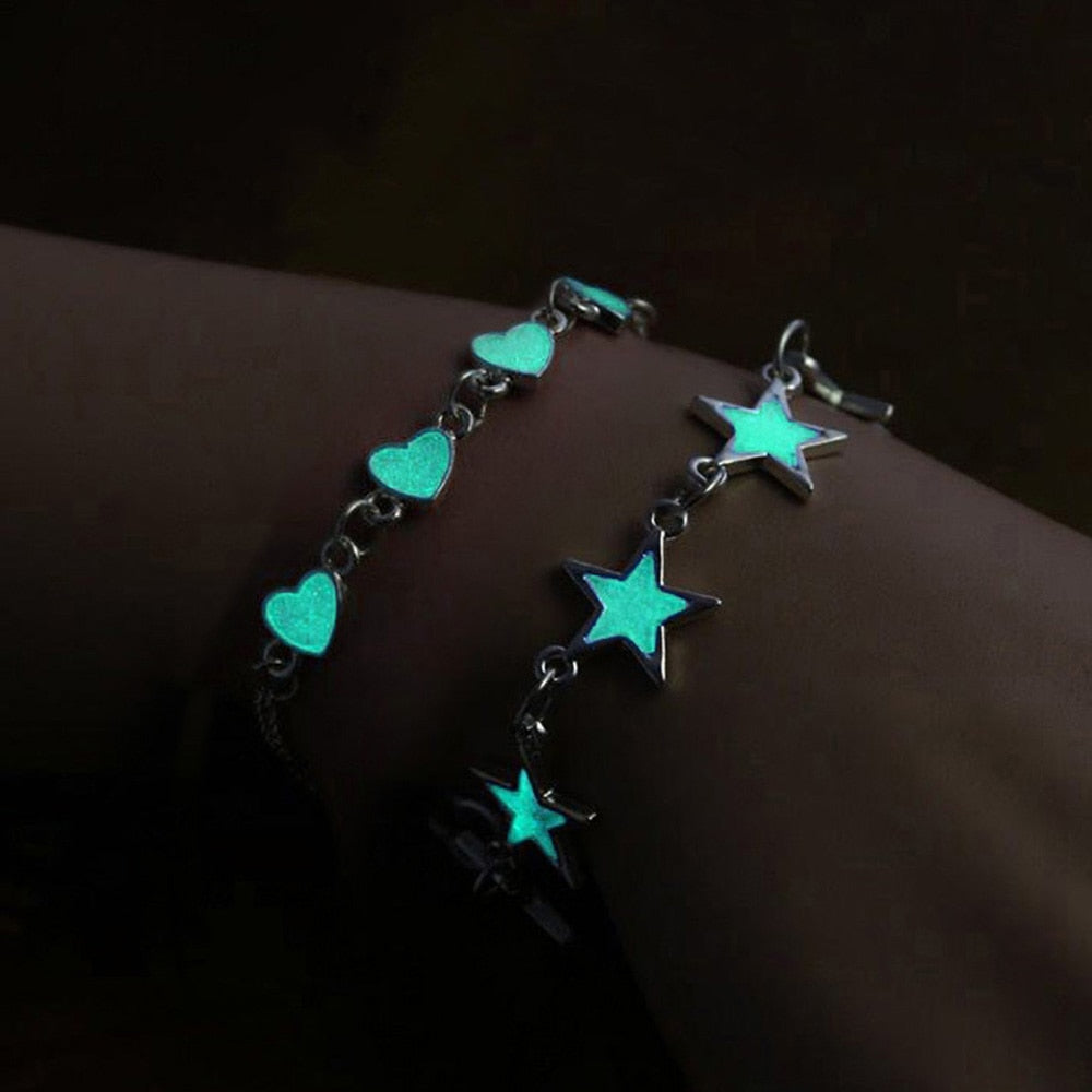 Bracelets à breloques qui brillent dans le noir